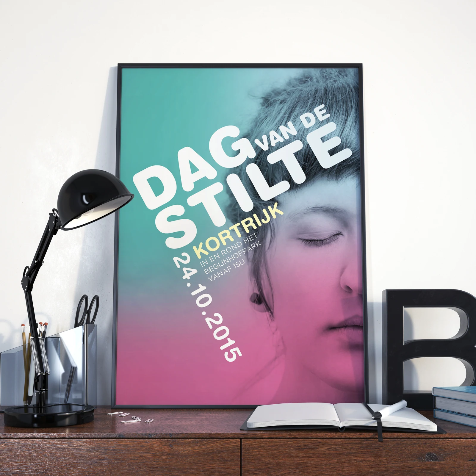 Affiche voor Dag van de Stilte van Vormingplus