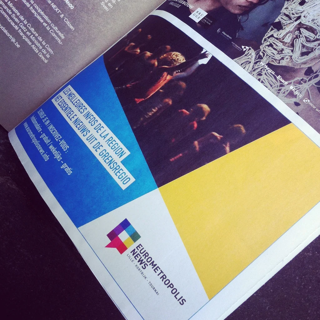 Advertentie in de huisstijl van Eurometropolis News