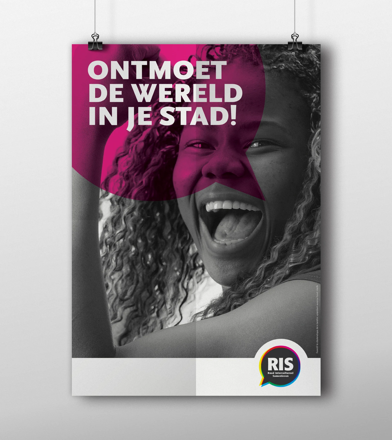 Affiche voor de Raad Intercultureel Samenleven