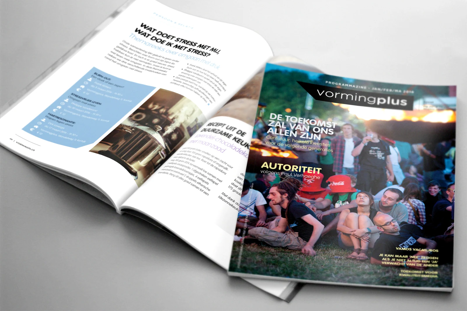 Vormgeving van het magazine van Vormingplus