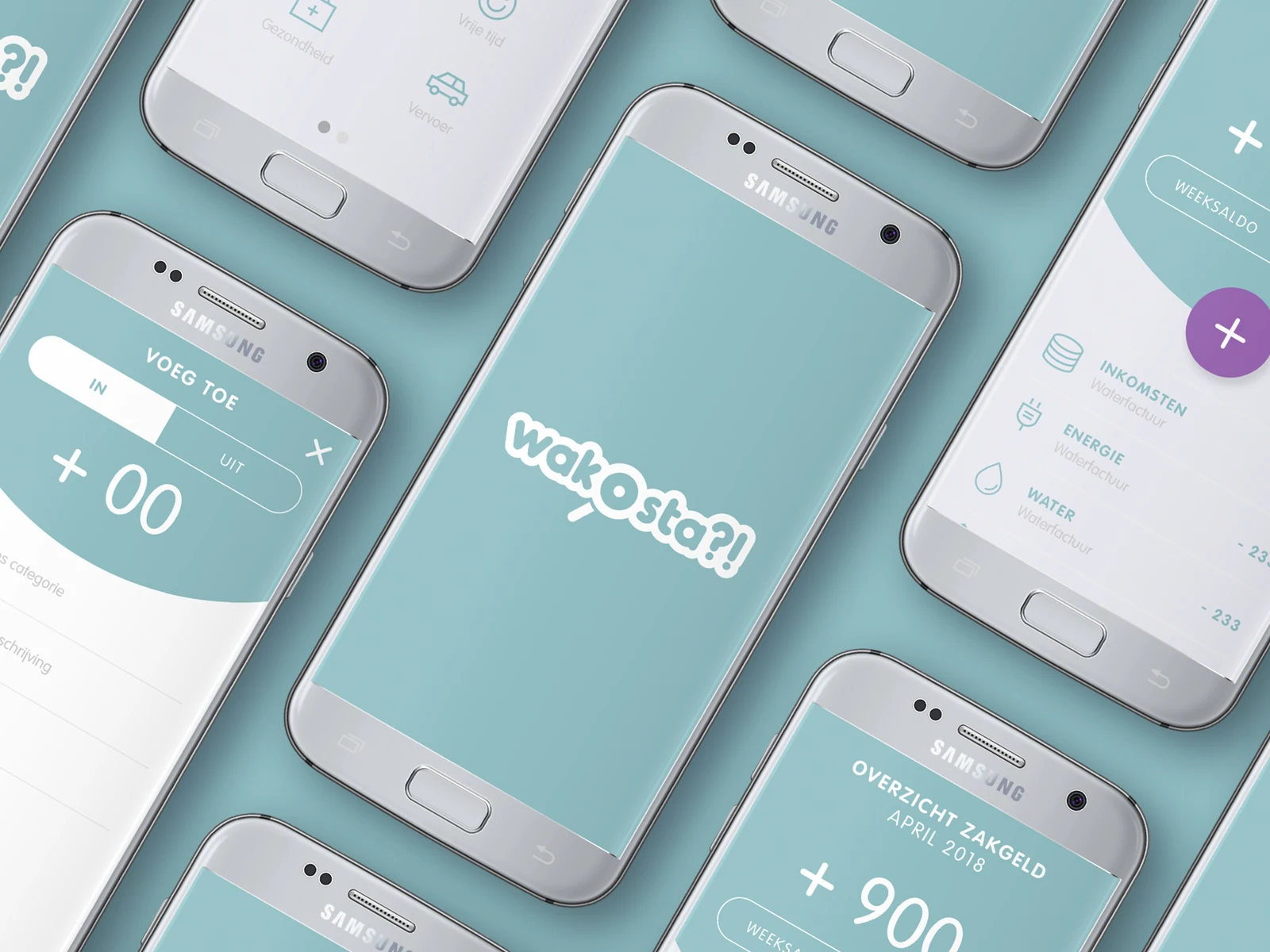 Campagne voor de budgetapp Wakosta?! van BIZ en CAW